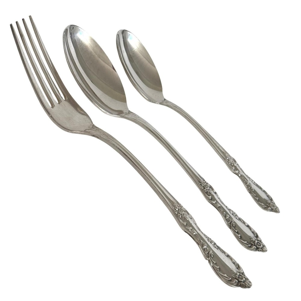 Vintage International Silver Grand Elegance 1959 Silverplate Flatware 3 Pc Set